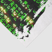 Papier Mousseline Matrice de code (Détail)