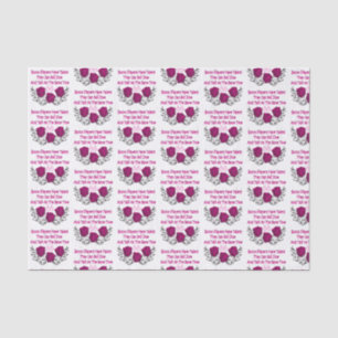 Papier Mousseline Matrices drôles de rose de joueurs de Bunco