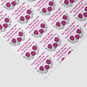 Papier Mousseline Matrices drôles de rose de joueurs de Bunco (Détail)