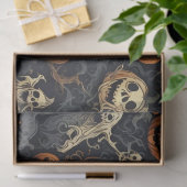 Papier Mousseline Matte Citrouilles Éffrayants Fantômes (Cadeau)