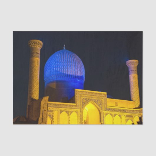 Papier Mousseline Mausoleum of Amir Timur - Samarkand, Uzbekistan (Recto)
