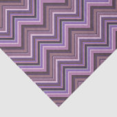 Papier Mousseline Mauve zigzag stripes (Détail)