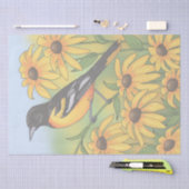 Papier Mousseline MD State Bird Oriole & Black eyed Susan Flower (Artisanat)