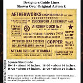 Papier Mousseline Mechanical Works Factory Typography FA6 Decoupage