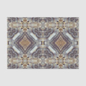 Papier Mousseline Médaillon d'or gris kaléidoscopique (Recto)