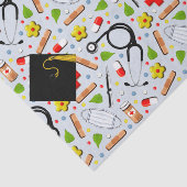 Papier Mousseline Médecin Diplôme Cadeau Papier Tissu (Détail)