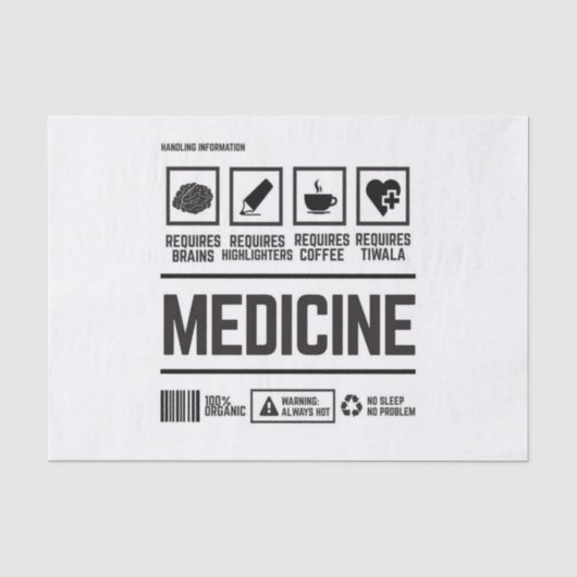 Papier Mousseline médecine (Recto)