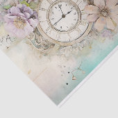 Papier Mousseline Médias et horloge mixtes (Détail)