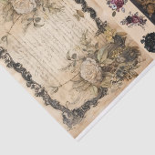 Papier Mousseline Médias mixtes Artiste Junk Journal Dark Gothic (Détail)