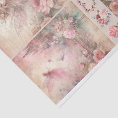 Papier Mousseline Médias mixtes Artiste Pink Junk Journal Fairy Coll (Détail)