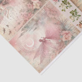 Papier Mousseline Médias mixtes Artiste Pink Junk Journal Fairy Coll (Détail)