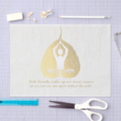 Papier Mousseline Méditation de l'instructeur de yoga Pose Bodhi Lea (Artisanat)