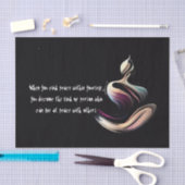 Papier Mousseline Méditation Yoga Instructeur Lotus Pose Brush Strok (Artisanat)