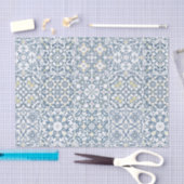 Papier Mousseline Mediterranean Tiles, Moroccan, Majolica, Azulejo (Artisanat)