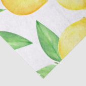 Papier Mousseline Mediterrenean Citrus Lemon pattern (Détail)