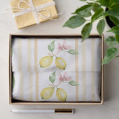 Papier Mousseline Mediterrenean Citrus Lemon pattern (Cadeau)