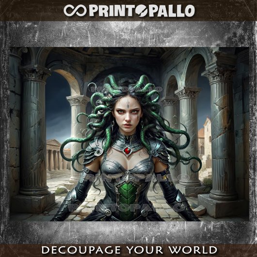 Papier Mousseline Medusa Myth : Il est temps pour Poséidon de payer