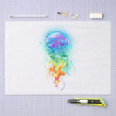 Papier Mousseline Méduse arc-en-ciel (Artisanat)