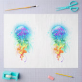 Papier Mousseline Méduse arc-en-ciel (Artisanat)
