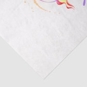 Papier Mousseline Méduse arc-en-ciel (Détail)