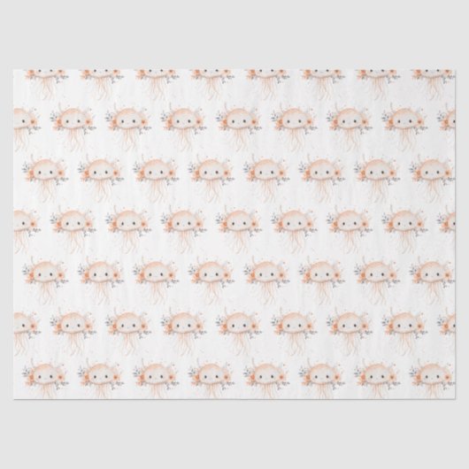 Papier Mousseline Méduse mignonne (Recto)