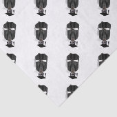 Papier Mousseline Meerkat Graduate avec gris et noir (Détail)