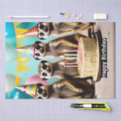 Papier Mousseline Meerkats Anniversaire Avec Gâteau, (Artisanat)