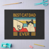 Papier Mousseline Meilleur Chat Papa Jamais Drôle Chat Papa (Artisanat)