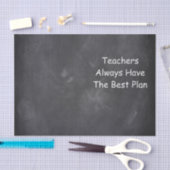 Papier Mousseline Meilleur plan des enseignants Chalkboard Design Id (Artisanat)