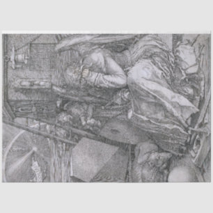 Papier Mousseline Melancholia, Albrecht Durer