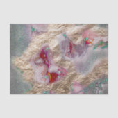 Papier Mousseline Mélange de peinture en marbre liquide Abstrait Déc (Recto)