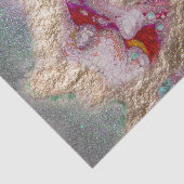 Papier Mousseline Mélange de peinture en marbre liquide Abstrait Déc (Détail)