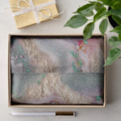 Papier Mousseline Mélange de peinture en marbre liquide Abstrait Déc (Cadeau)