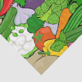 Papier Mousseline Mélange sain de légumes frais (Détail)