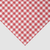 Papier Mousseline Mellow Classic Gingham - red white check plaid. (Détail)