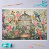 Papier Mousseline Melodies de chirping : Découpage de cage d'oiseaux (Artisanat)