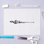 Papier Mousseline MELTPOINT WHITE Hot Black G Clef (Artisanat)