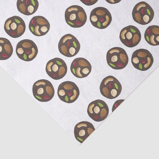 Papier Mousseline Mendiants Chocolats français Chocolatier Chocoholi (Détail)