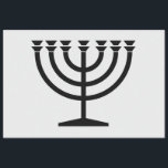 Papier Mousseline Menorah juive (symbole du judaïsme)<br><div class="desc">Ce dessin illustre une menorah, utilisée par les Juifs pour célébrer les huit jours fériés d'Hanoukka. La menorah est un chandelier à neuf branches qui est allumé pendant Hanoukka. Huit des neuf branches ont des lumières (bougies ou lampes à huile) qui symbolisent les huit nuits du jour férié ; chaque...</div>
