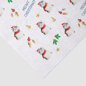 Papier Mousseline Meowy Chat Cute Noël personnalisé (Détail)