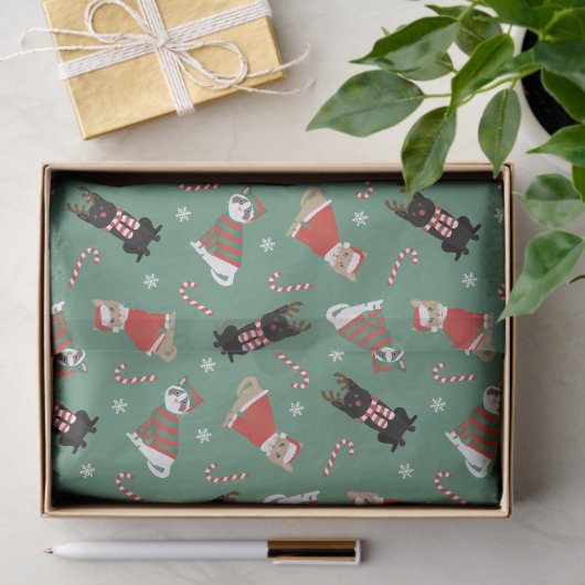 Papier Mousseline Meowy Christmas Cats (Cadeau)