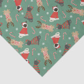 Papier Mousseline Meowy Christmas Cats (Détail)