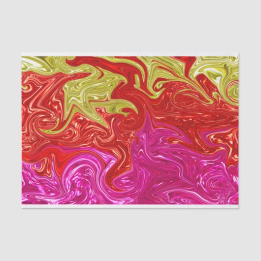 Papier Mousseline Mer De Flammes (Recto)