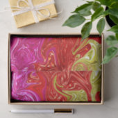 Papier Mousseline Mer De Flammes (Cadeau)