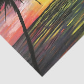 Papier Mousseline Mer du coucher du soleil (Détail)