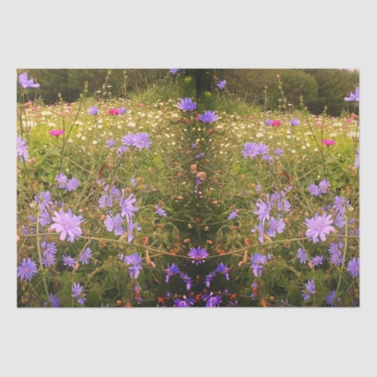 Papier Mousseline Mer Fleur Cottagecore (Recto)