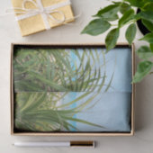 Papier Mousseline mer, plage, palme, nature, été, arbre, tropical, (Cadeau)