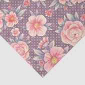 Papier Mousseline Meraki Rose Floral Series Design 14 (Détail)