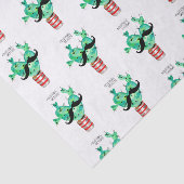 Papier Mousseline Merci Coeur Cactus amusant (Détail)