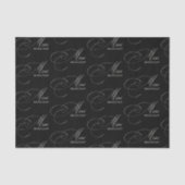 Papier Mousseline Merci de calligraphie Black Merci Beaucoup (Recto)